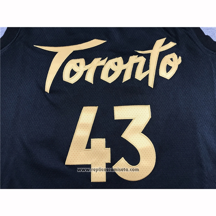 Camiseta Toronto Raptors Pascal Siakam #43 Ciudad 2019-20 Negro